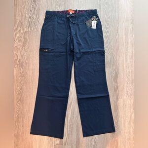 Koi Holly Scrub Pants Navy Blue Medium Petite